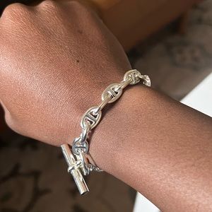 Hermès Chaîne D’ancre 18” silver